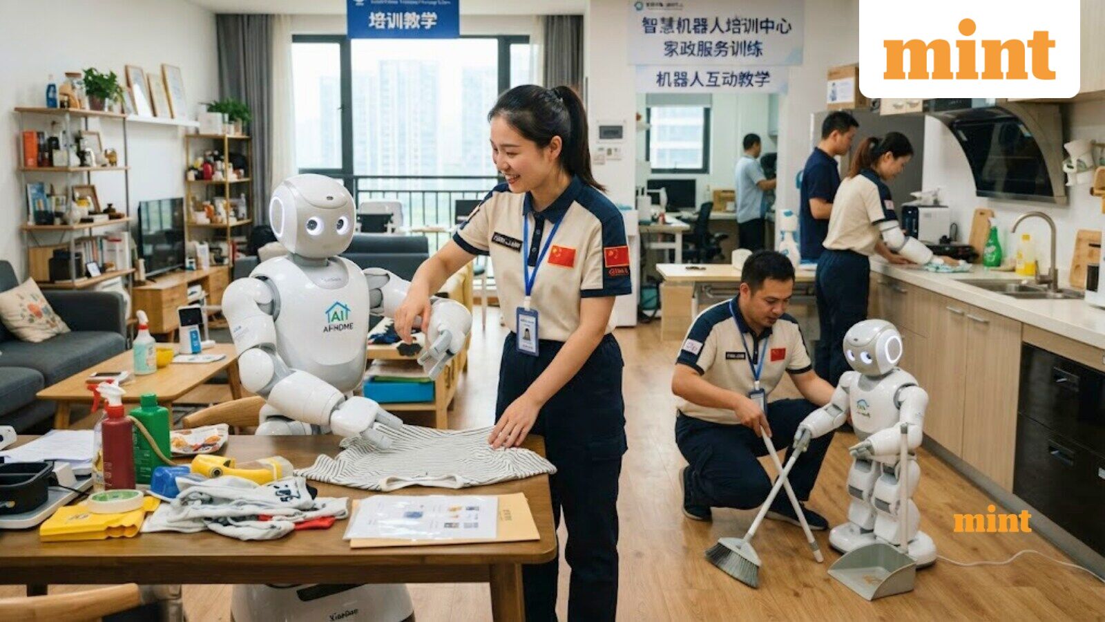 Workers in China are teaching robots everyday chores, earning ₹57,000 monthly by folding clothes, sweeping floors, more — Mint India, Tel Aviv Technology news
